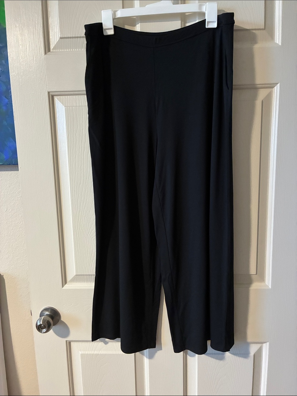 J. Jill Wearever Collection Full Leg Cropped Pants / Black